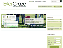 Tablet Screenshot of evergraze.com.au